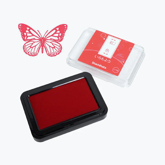 Shachihata Iromoyo Stamp Pad CRIMSON RED HAC-1-R