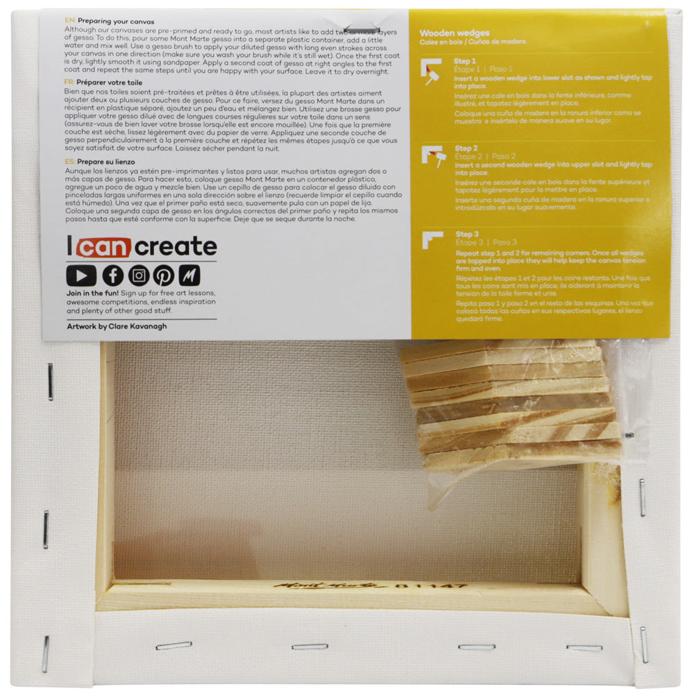 Mont Marte Signature Canvas Double Thick 8" x 8" - 20.3 x 20.3cm
