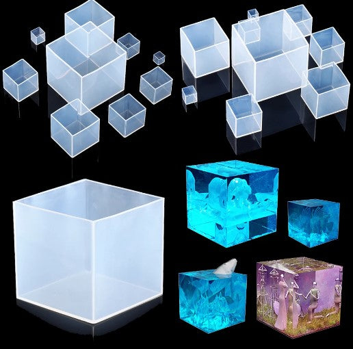 CD Clear Silicone Cube Mould 2cm x 2cm x 2cm