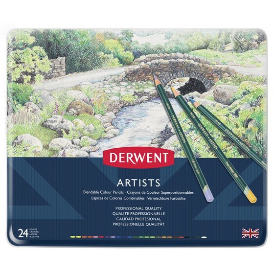Derwent Artists Pencils Tin 24