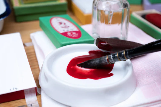 Boku-Undo Saiboku Aya Ink Stick Enji #64 (Red)