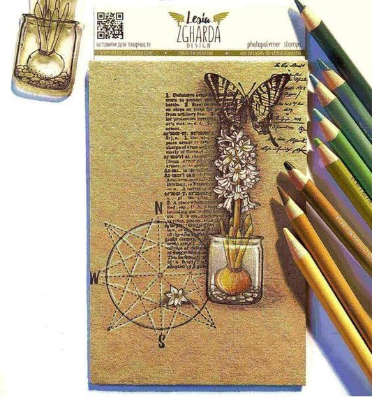 Lesia Zgharda Stamp "Encyclopedic text (large)"