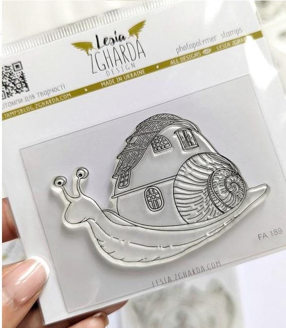 Lesia Zgharda Clear Stamp "Snail's Dream House"