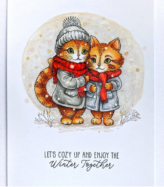 Lesia Zgharda Clear Stamp "Cozy Winter Cats"