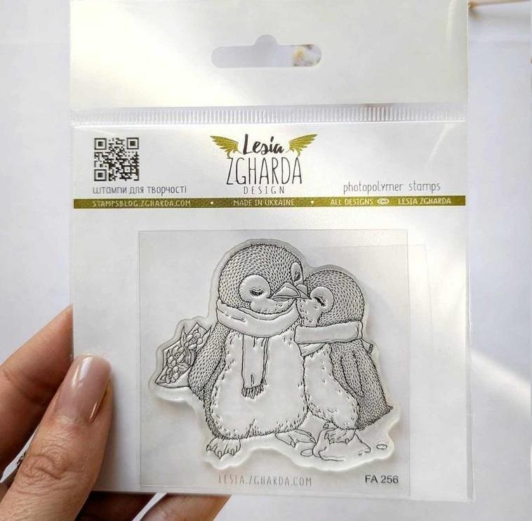 Lesia Zgharda Clear Stamp "Penguins in Love"