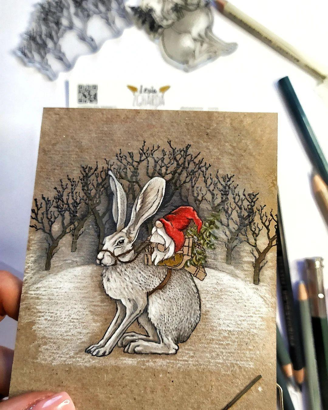 Lesia Zgharda Clear Stamp "Leafless Trees"
