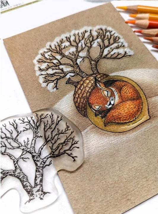Lesia Zgharda Clear Stamp "Leafless Tree"