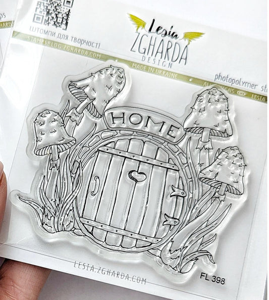 Lesia Zgharda Whimsical Door Clear Stamp Set