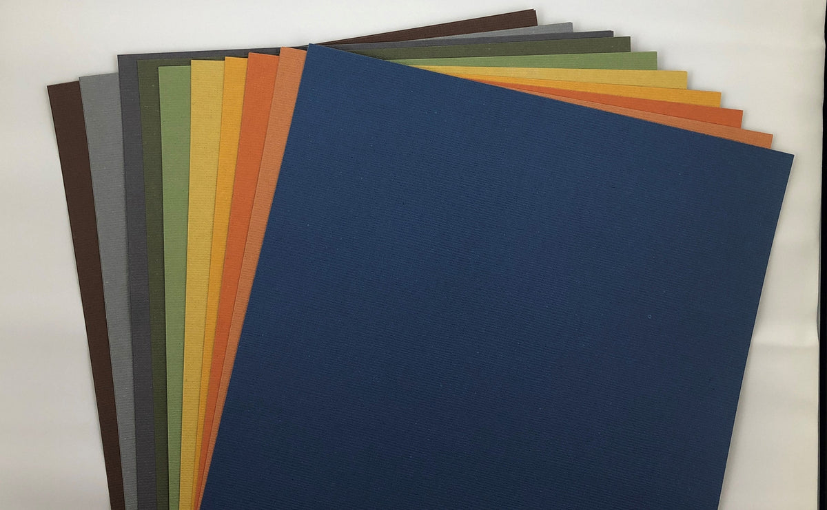 Crafty Fox A4 Weave Card 200GSM Pk20- Blues/Yellows