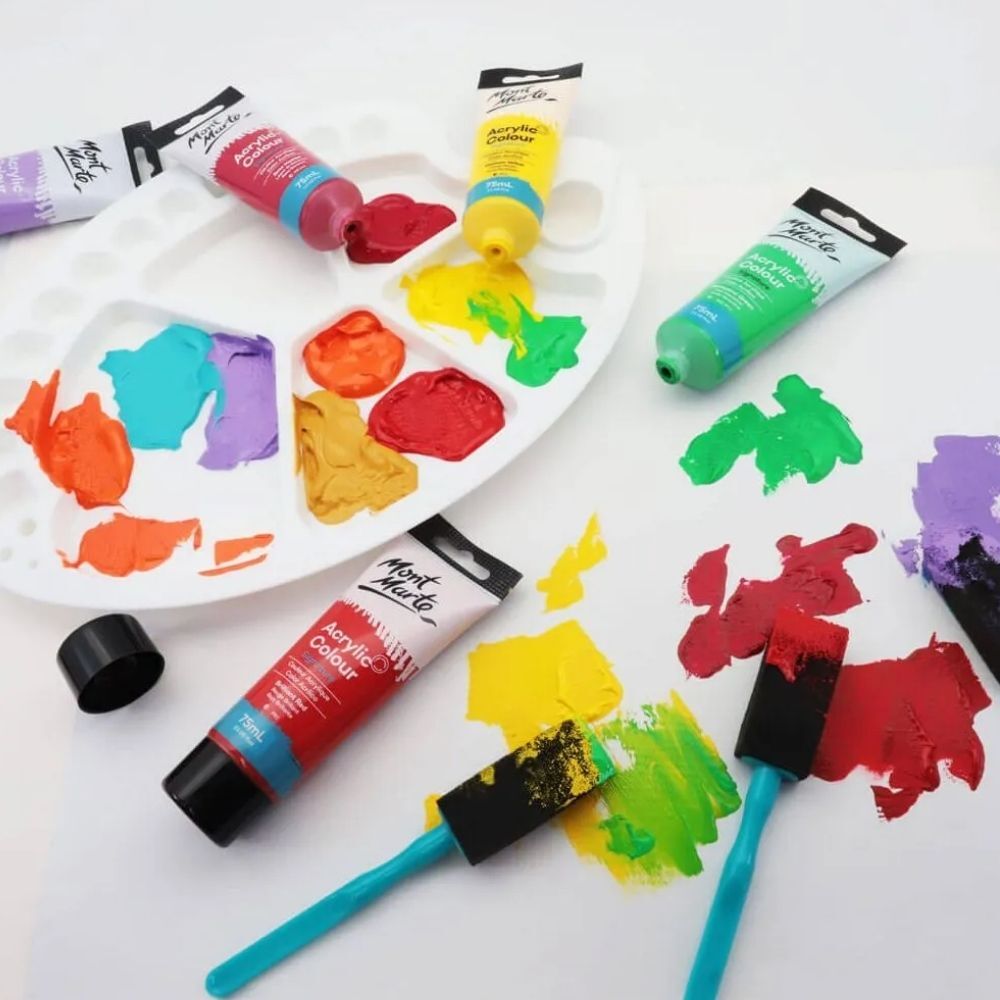 Mont Marte Discovery Series - Foam Hobby Brush 25mm 5pc