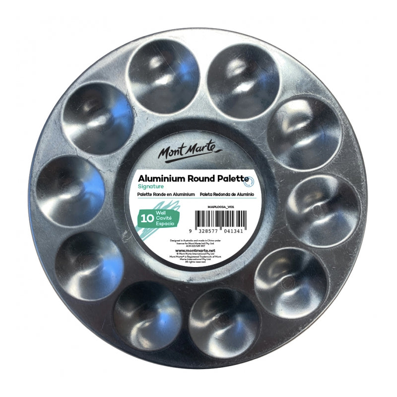 Mont Marte Palette - Round Aluminium 10 Well