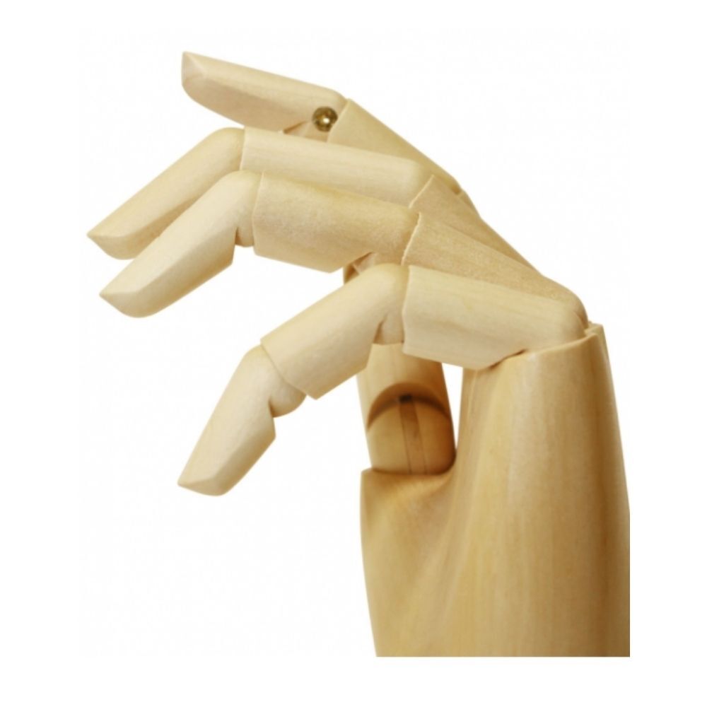 Mont Marte Wooden Manikin Hand 25cm - Left Hand