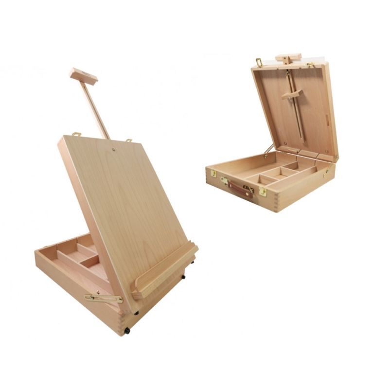 Mont Marte Signature Desk Easel - Large Tabletop Box Style Beech Wood