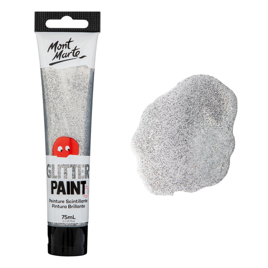 xx Mont Marte Kids - Glitter Paint 75ml - Silver