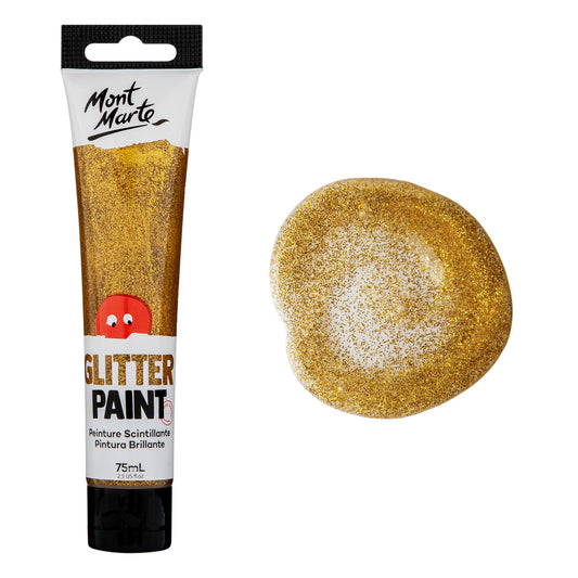 xx Mont Marte Kids - Glitter Paint 75ml - Gold