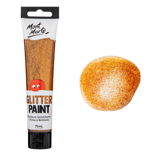 xx Mont Marte Kids - Glitter Paint 75ml - Orange