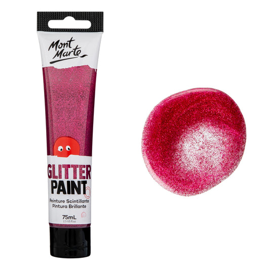 xx Mont Marte Kids - Glitter Paint 75ml - Hot Pink
