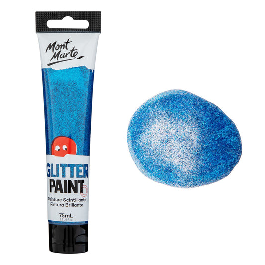 xx Mont Marte Kids - Glitter Paint 75ml - Dark Blue