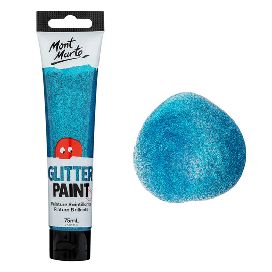 xx Mont Marte Kids - Glitter Paint 75ml - Light Blue