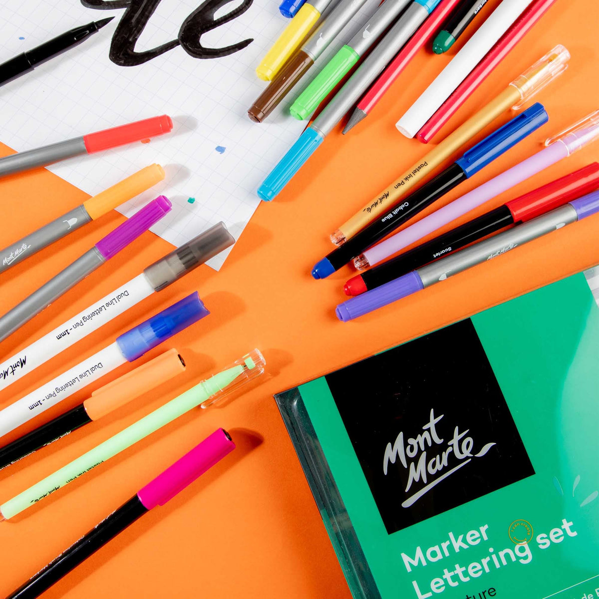 Mont Marte 34 pc Marker Lettering Set