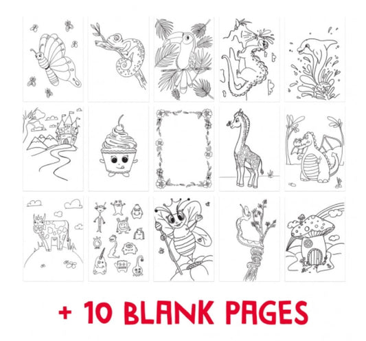 Mont Marte Kids - Marker Colouring Pad A4 25 Sheet