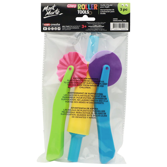 Mont Marte Clay Roller Tools 3pc