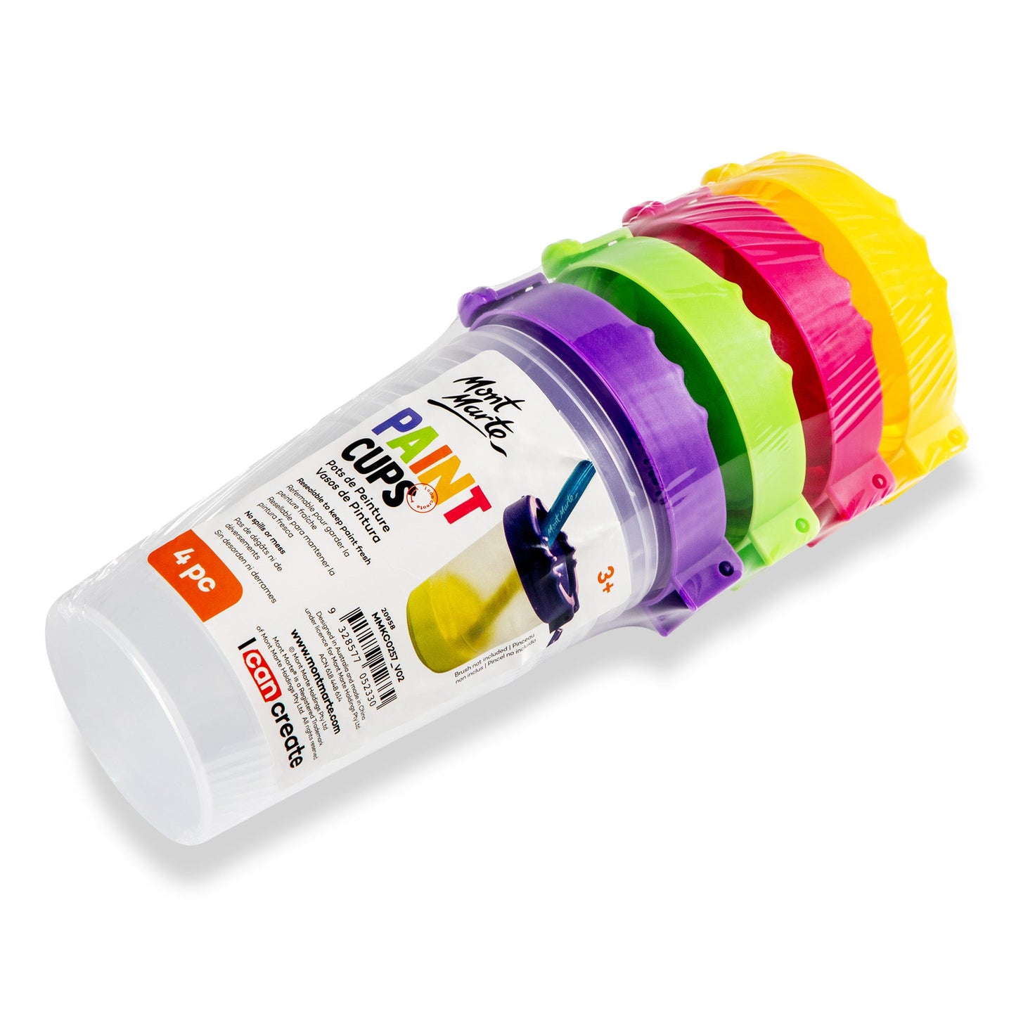 Mont Marte Paint Cups Pk4