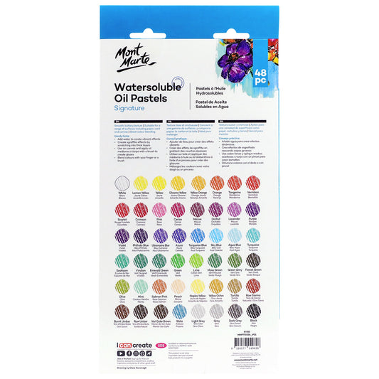 Mont Marte Watersoluble Oil Pastels 48pc