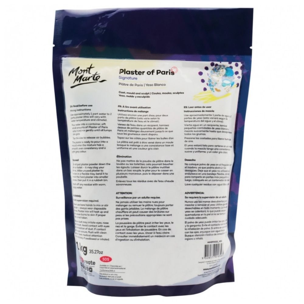Mont Marte Sculpting - Plaster of Paris 1kg