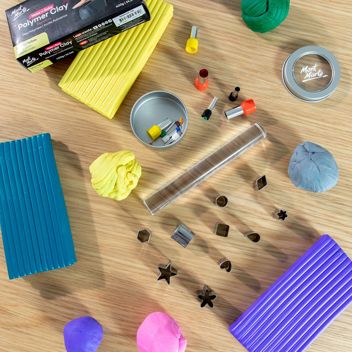 Mont Marte Polymer Clay Mini Cutter Set 10pc