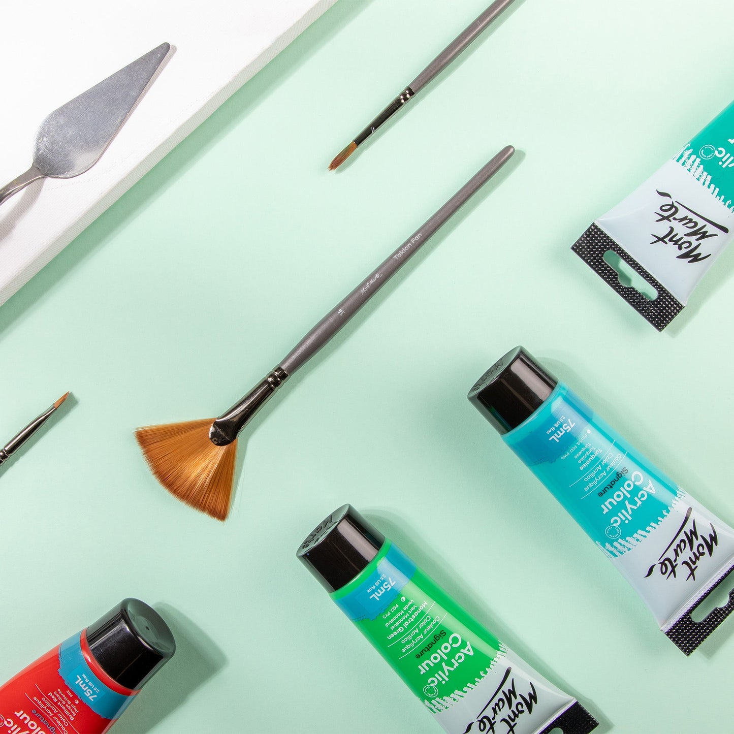 Mont Marte Artist Brush Acrylic Taklon Fan 14