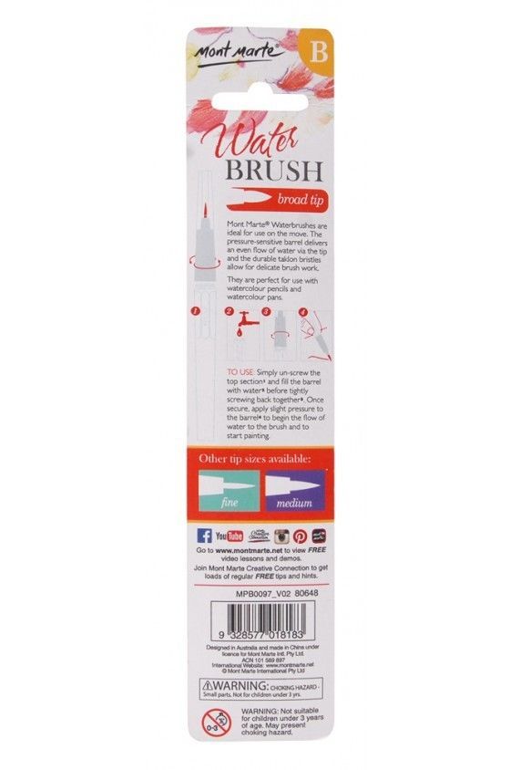 Mont Marte Water Brush - Broad Tip