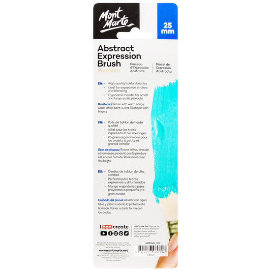 Mont Marte Taklon Abstract Expression Paint Brush - 25mm
