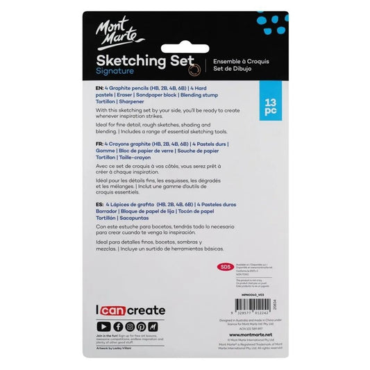 Mont Marte Sketch & Draw Set 13pc