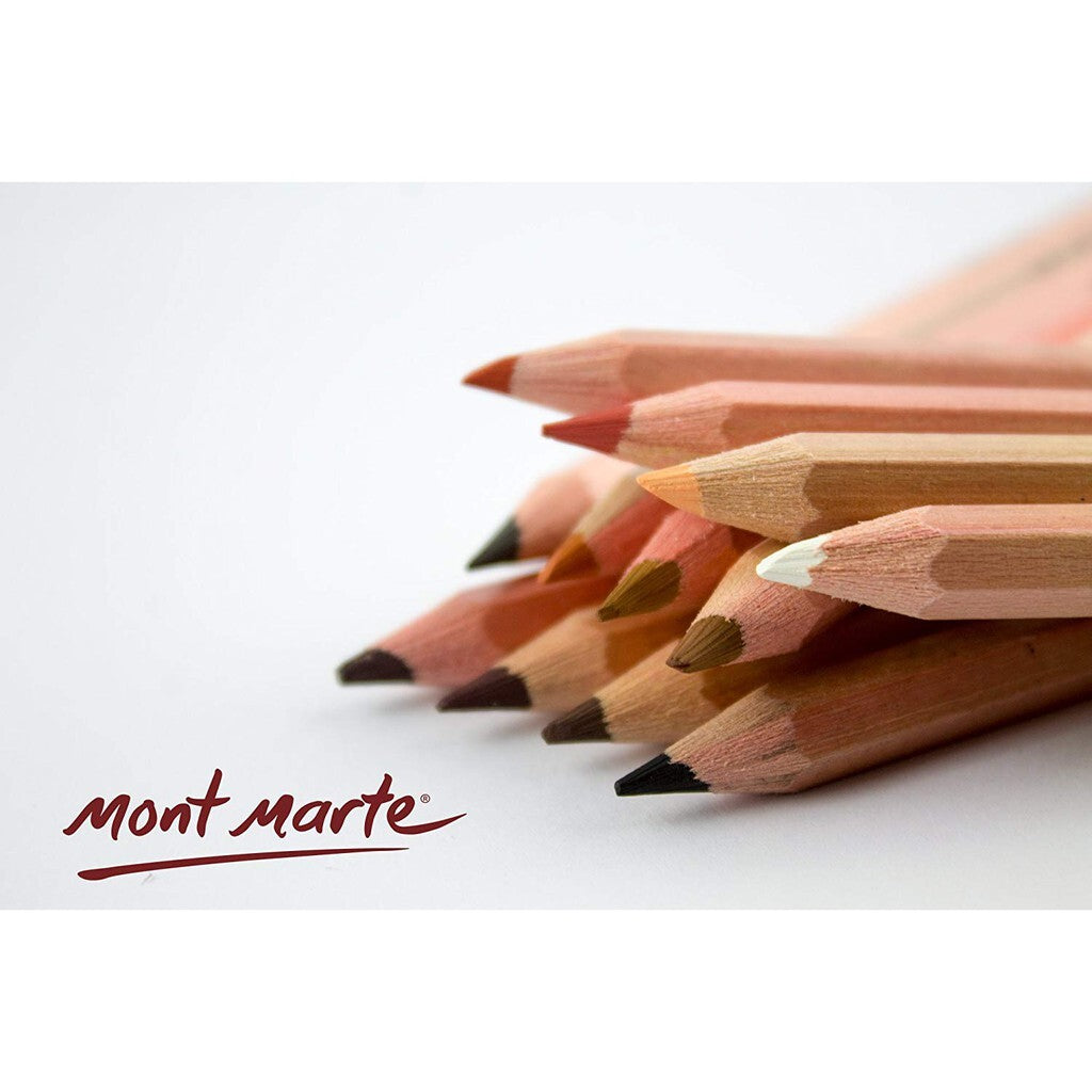 Mont Marte Coloured Pencils - Skin Tones 12pc