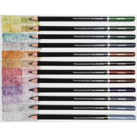 Mont Marte Graphite Earth Tones 12pc