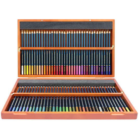Mont Marte Premium Colour Pencils 72 Piece In Wooden Box
