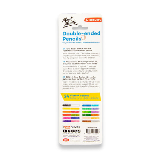 xx Mont Marte Discovery Double-ended Pencils - 12pc