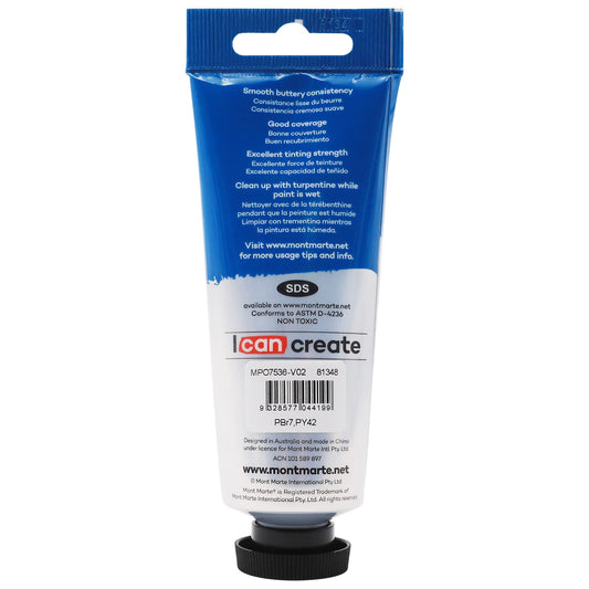 Mont Marte Oil Paint 75ml Tube- Raw Sienna