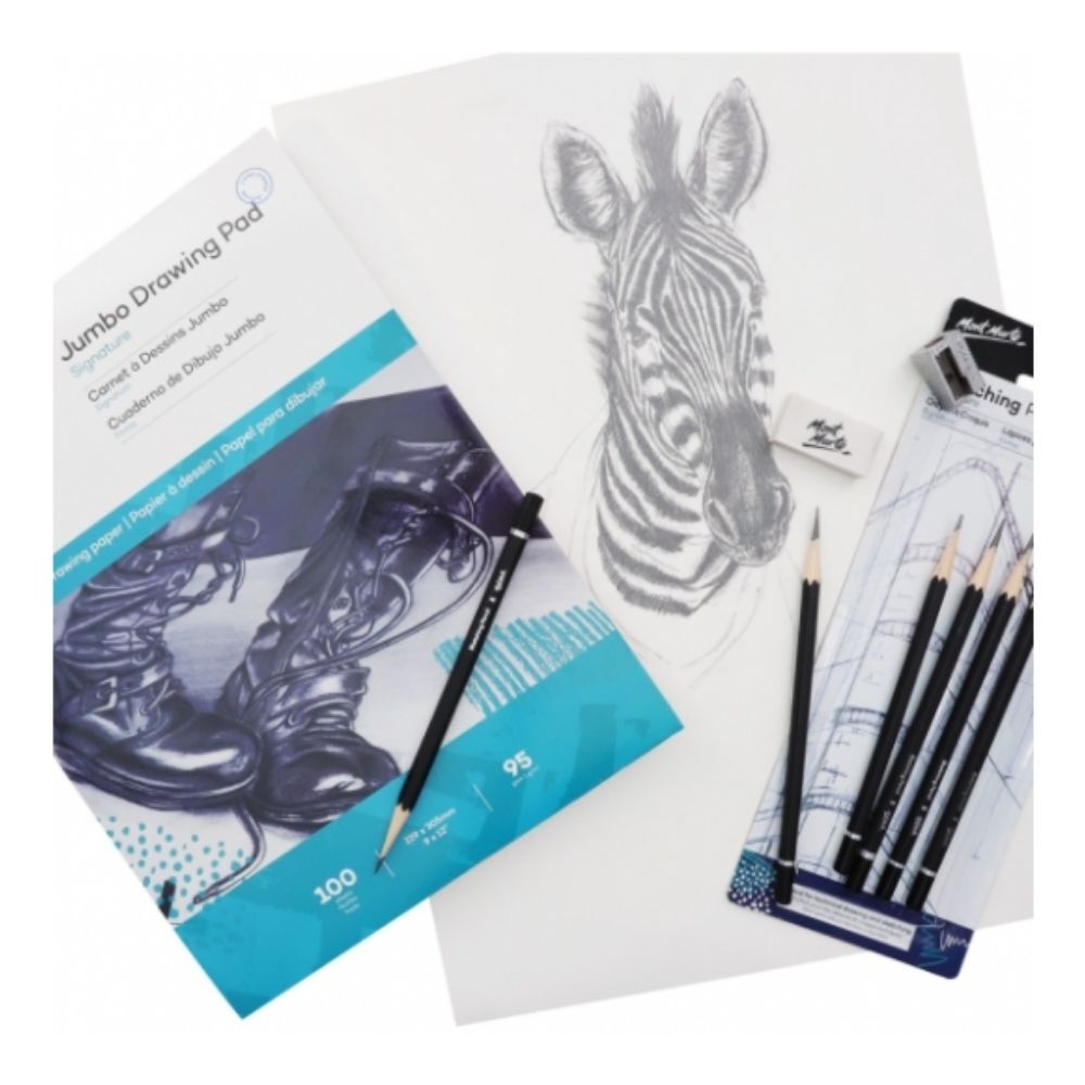 Mont Marte Jumbo Drawing Pad 22.9 x 30.5 cm 95gsm 100 Sheet