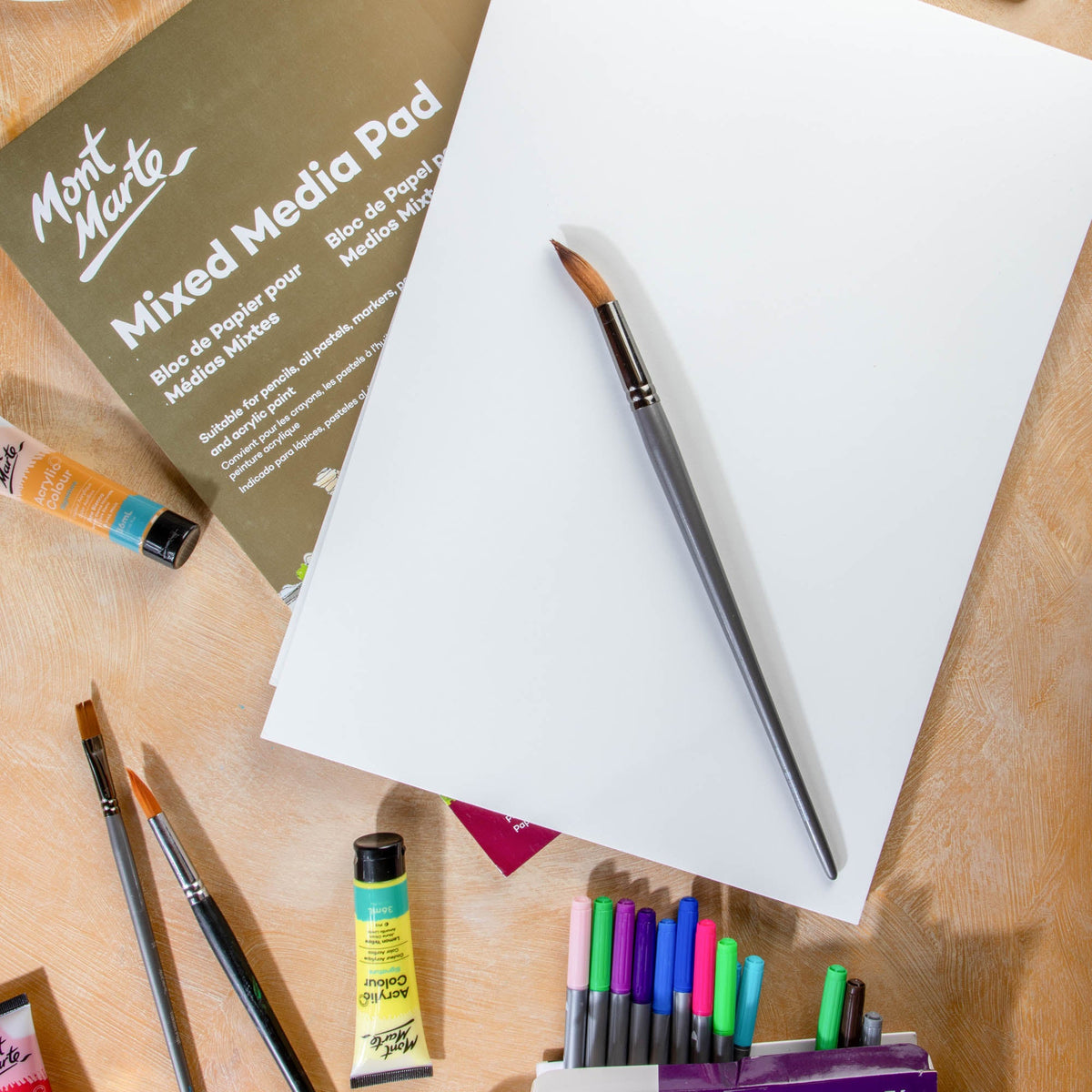 Mont Marte Mixed Media Pad 300gsm A3 15 Sheets