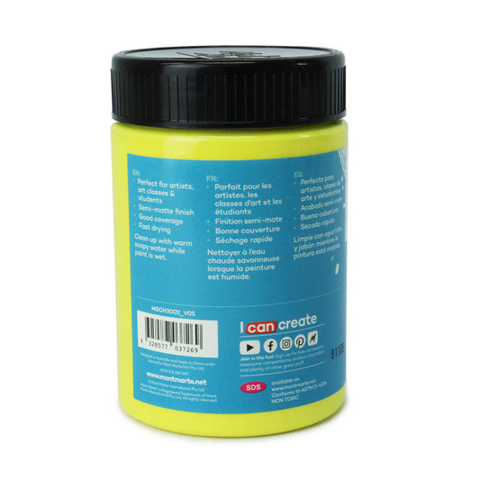 xx Mont Marte Signature Acrylic Paint 300ml Pot - Lemon Yellow