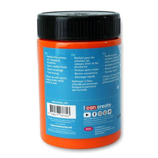 xx Mont Marte Signature Acrylic Paint 300ml Pot - Orange