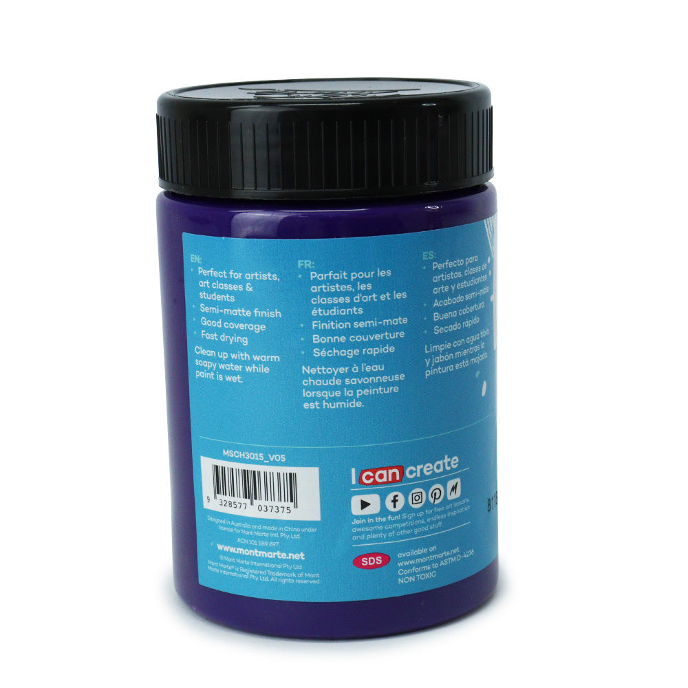 xx Mont Marte Signature Acrylic Paint 300ml Pot - Purple