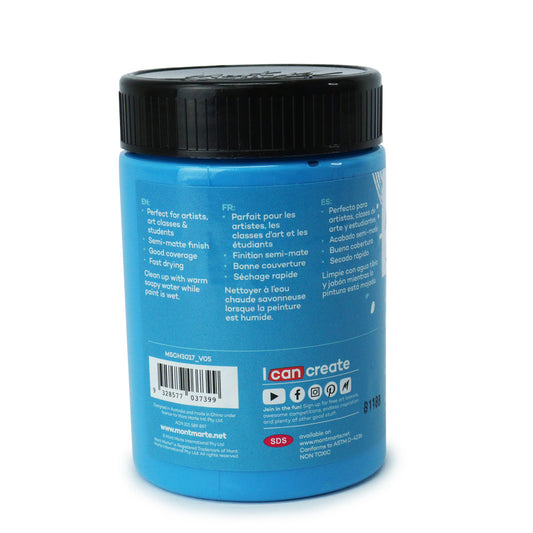 xx Mont Marte Signature Acrylic Paint 300ml Pot - Cerulean Blue