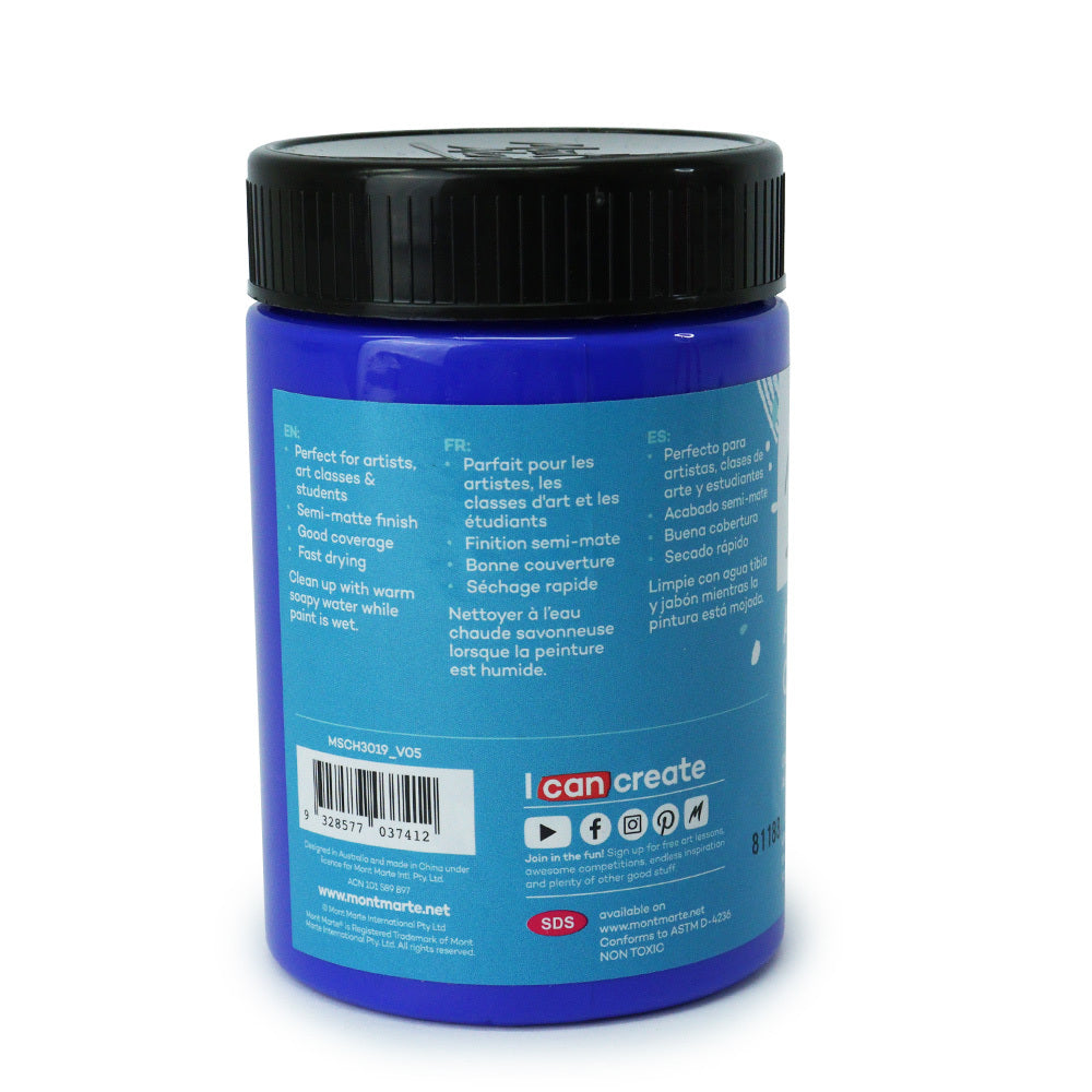 xx Mont Marte Signature Acrylic Paint 300ml Pot - Ultramarine Blue