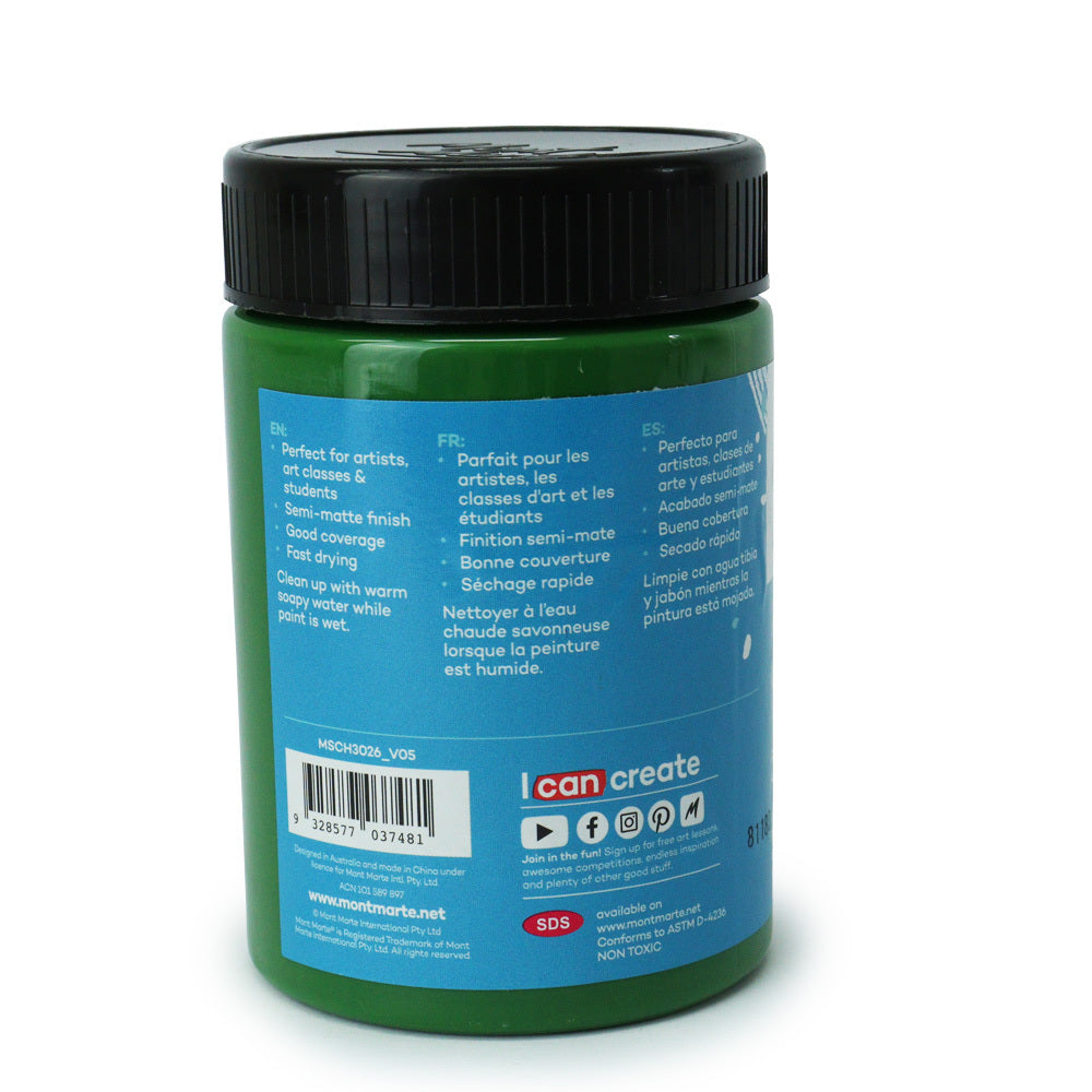 xx Mont Marte Signature Acrylic Paint 300ml Pot - Sap Green