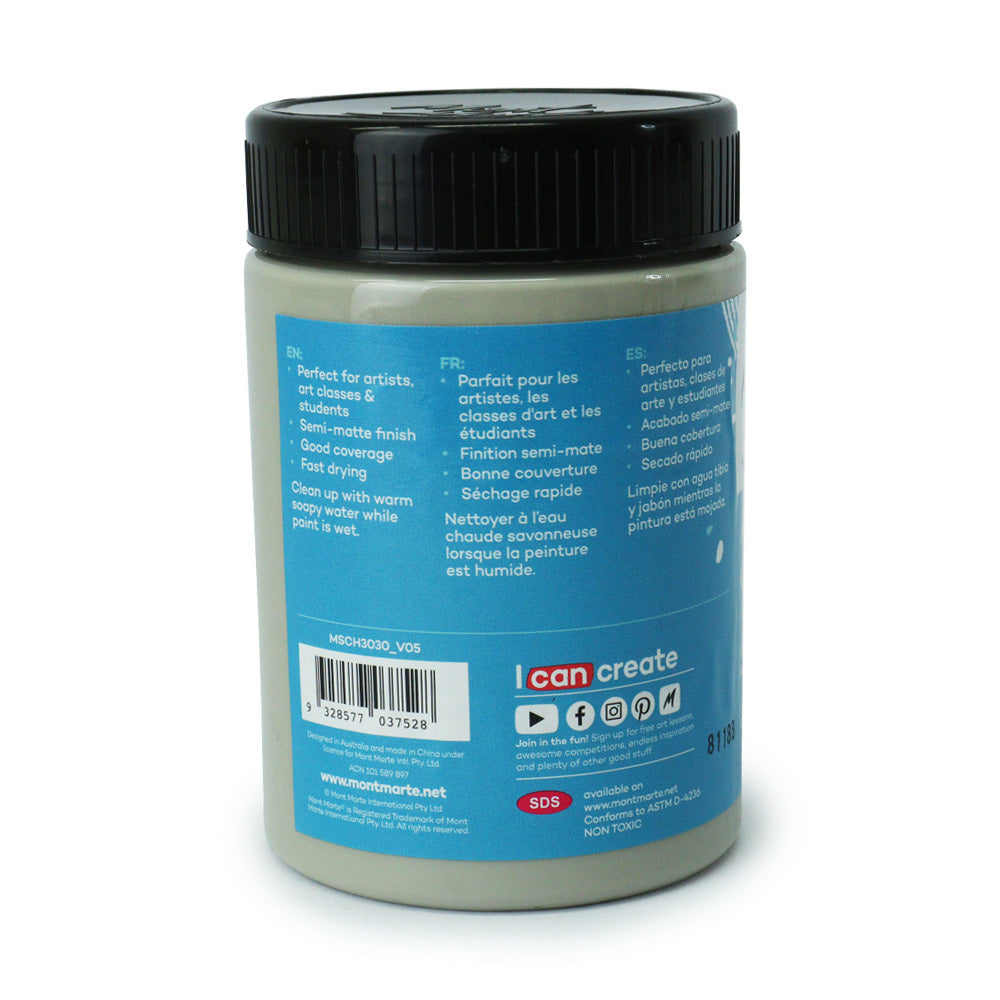 xx Mont Marte Signature Acrylic Paint 300ml Pot - Grey