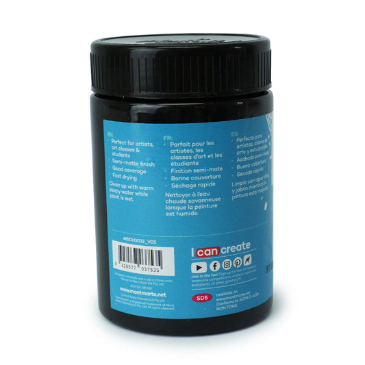 xx Mont Marte Signature Acrylic Paint 300ml Pot - Lamp Black