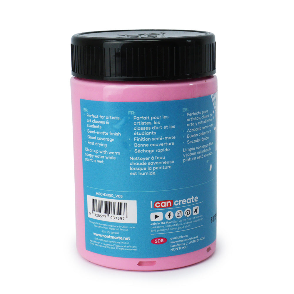 xx Mont Marte Signature Acrylic Paint 300ml Pot - Pink